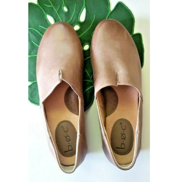 b.o.c. Shoes - B.O.C Women’s Leather Slip-On Dress Loafers Shoes Tan Size 7.5M